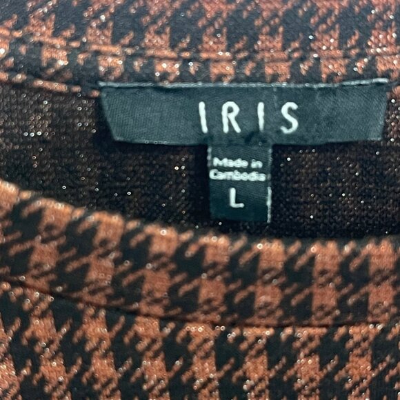 Iris Houndstooth Balloon Sleeve Blouse - Picture 8 of 14